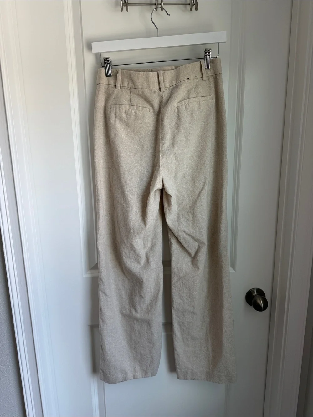 J. Crew Remy Linen-Blend Wide Leg Trouser